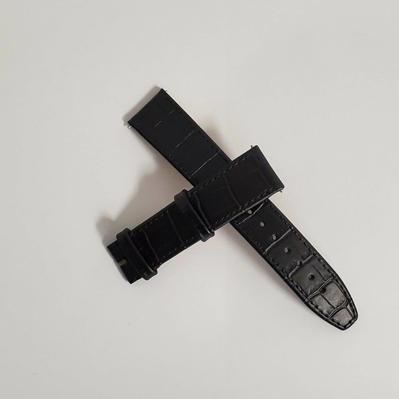 Jacques Lemans 20mm Sydney Leather Watch Strap Dark Brown 7.75" No Buckle New - Picture 1 of 10